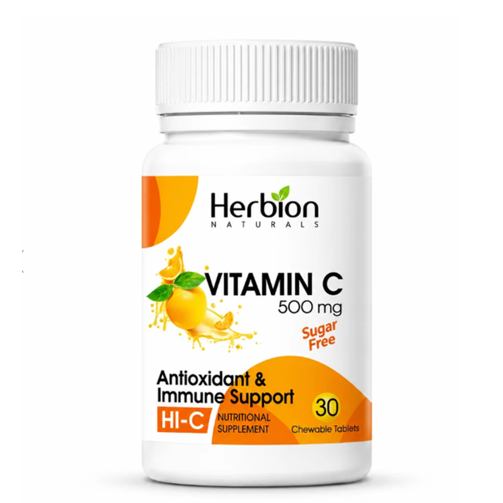 Herbion HI-C Vitamin C 500mg Chewable 30 Tablets