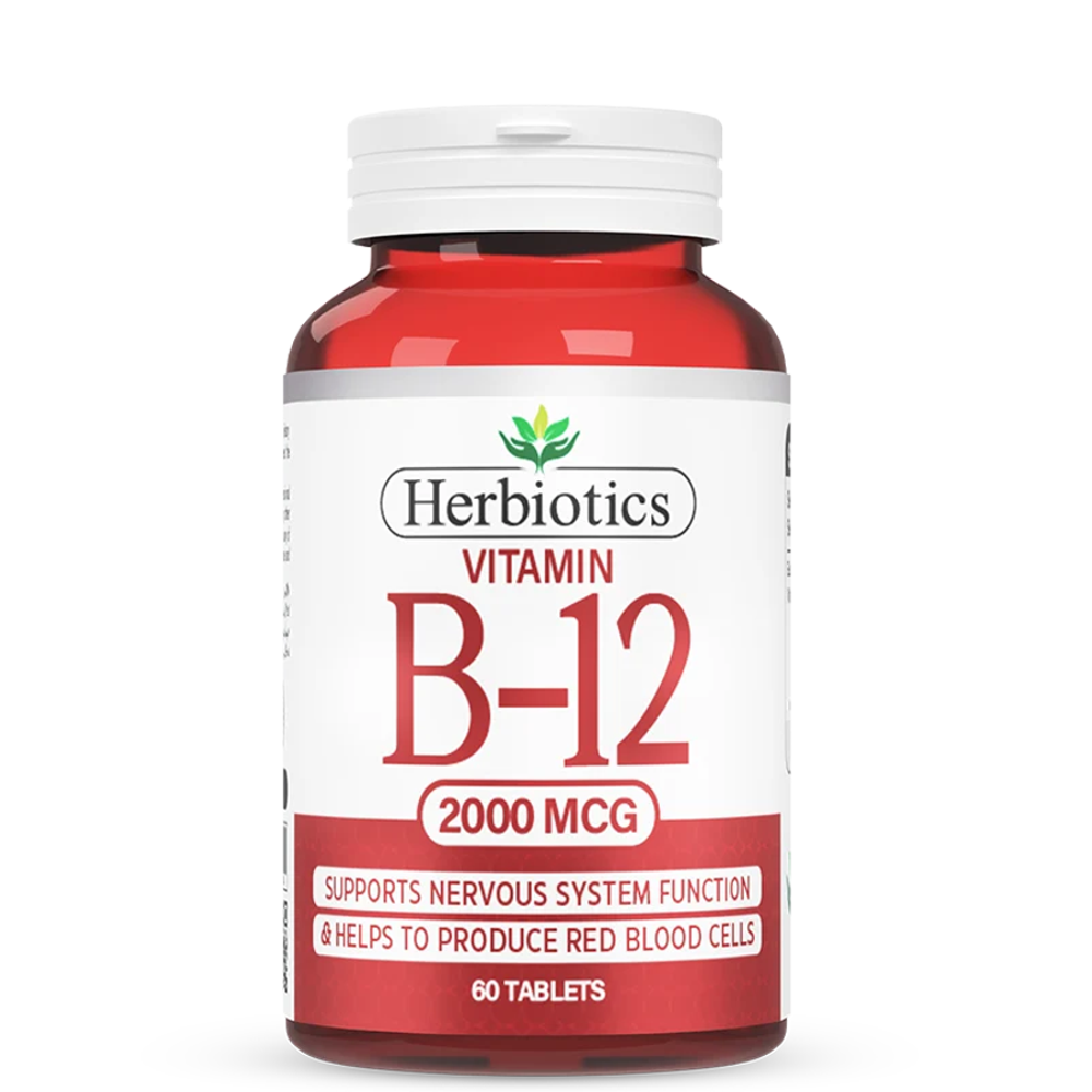 Herbiotics Vitamin B12 2000mcg 60 Tablets