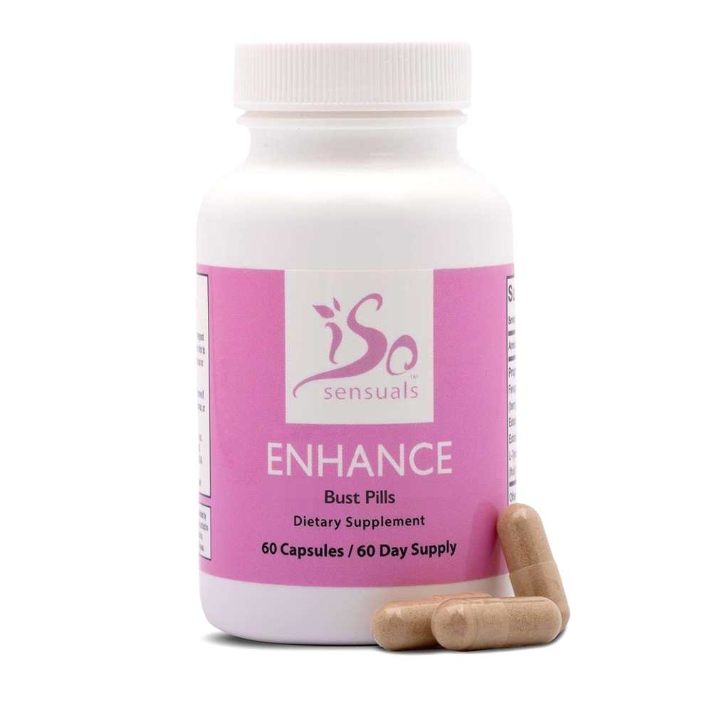 Iso Sensuals Enhance Breast Enlargement Pills - Breast Enhancement Pills for Women 60 Capsules