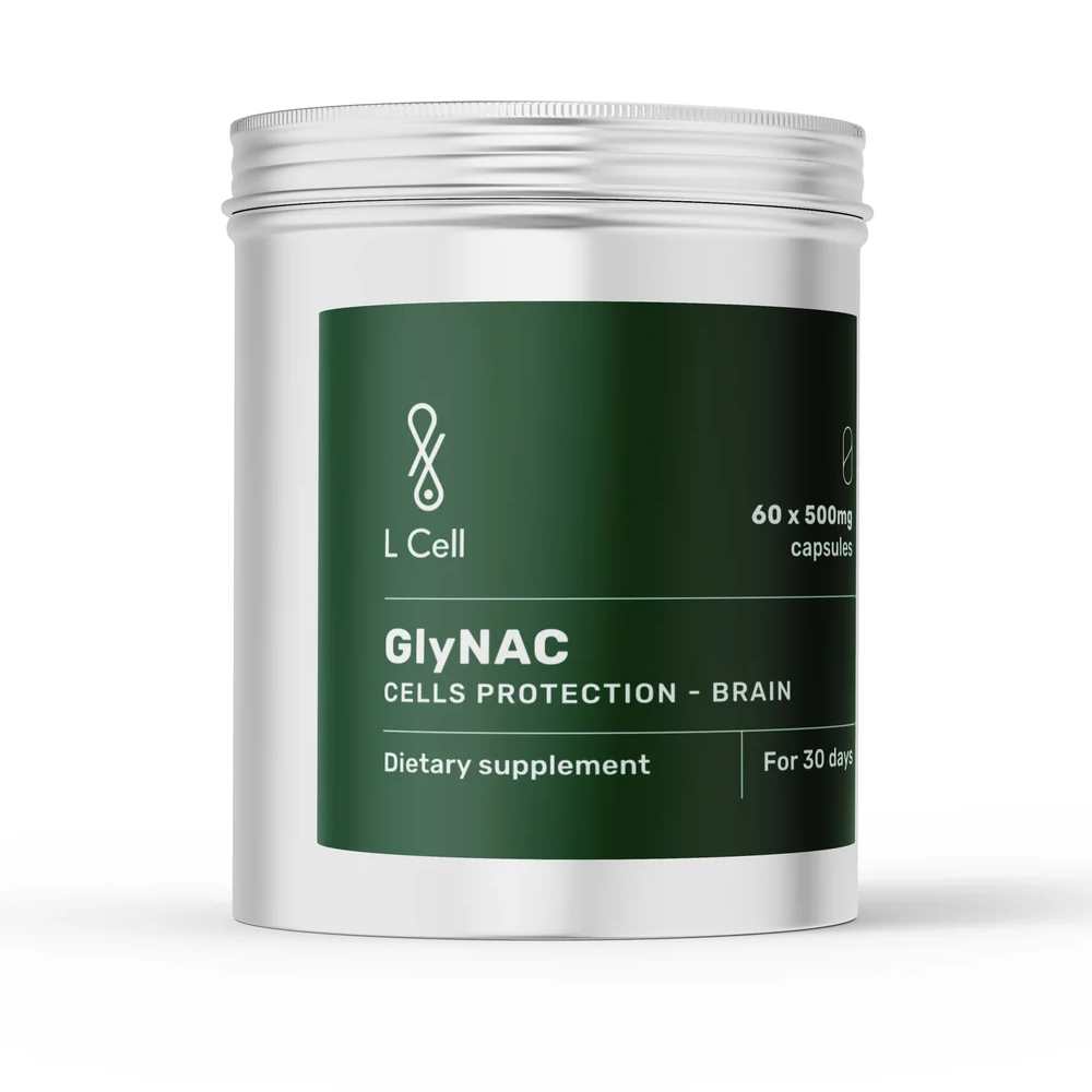 L Cell GlyNAC Capsules 500mg 30 servings, 60 caps