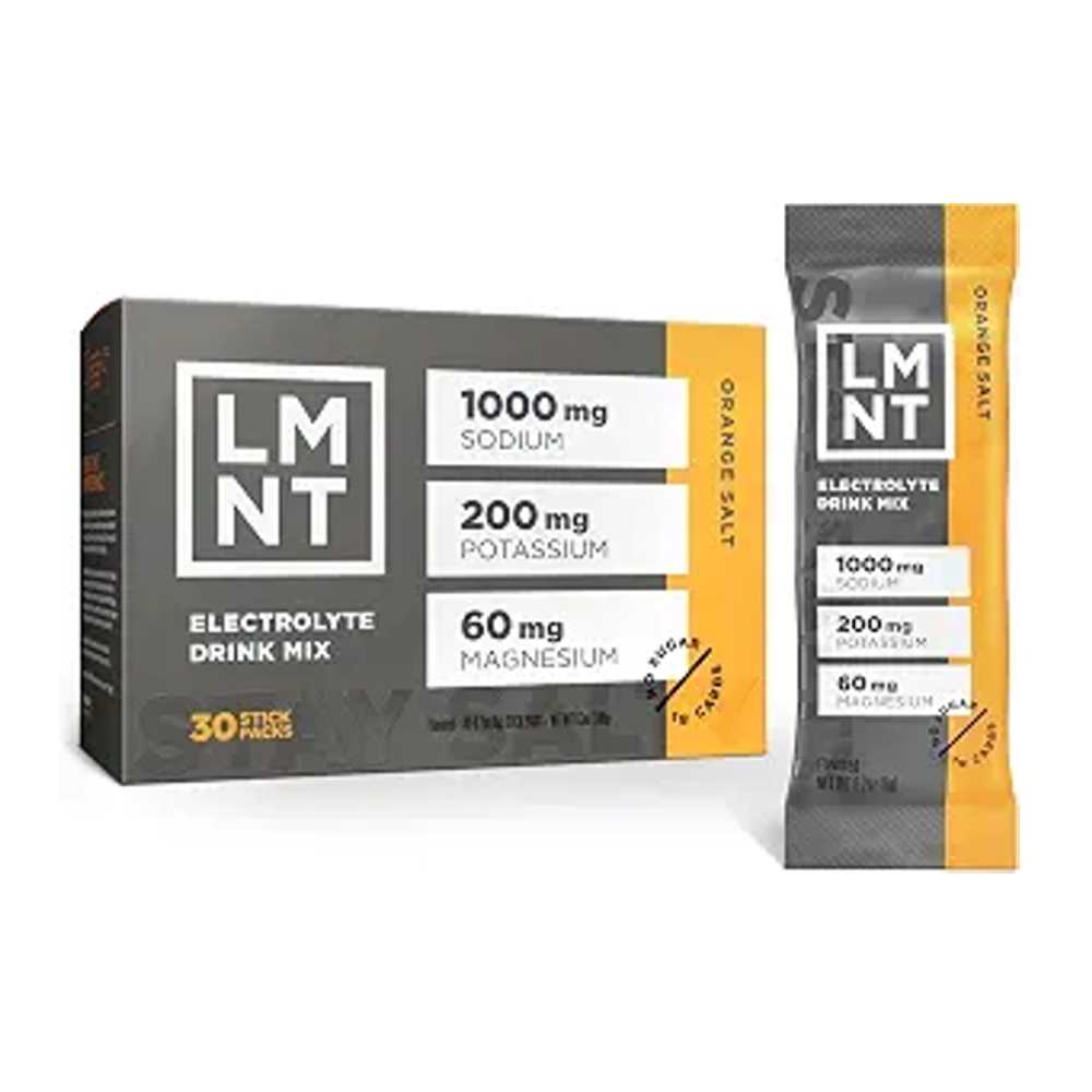 LMNT Zero Sugar Electrolytes - Orange Salt Drink Mix 30 Stick Packs