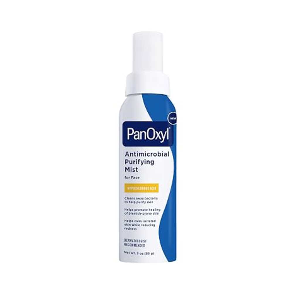 PanOxyl Antimicrobial Purifying Mist, Hypochlorous Acid, For Face, 3 oz