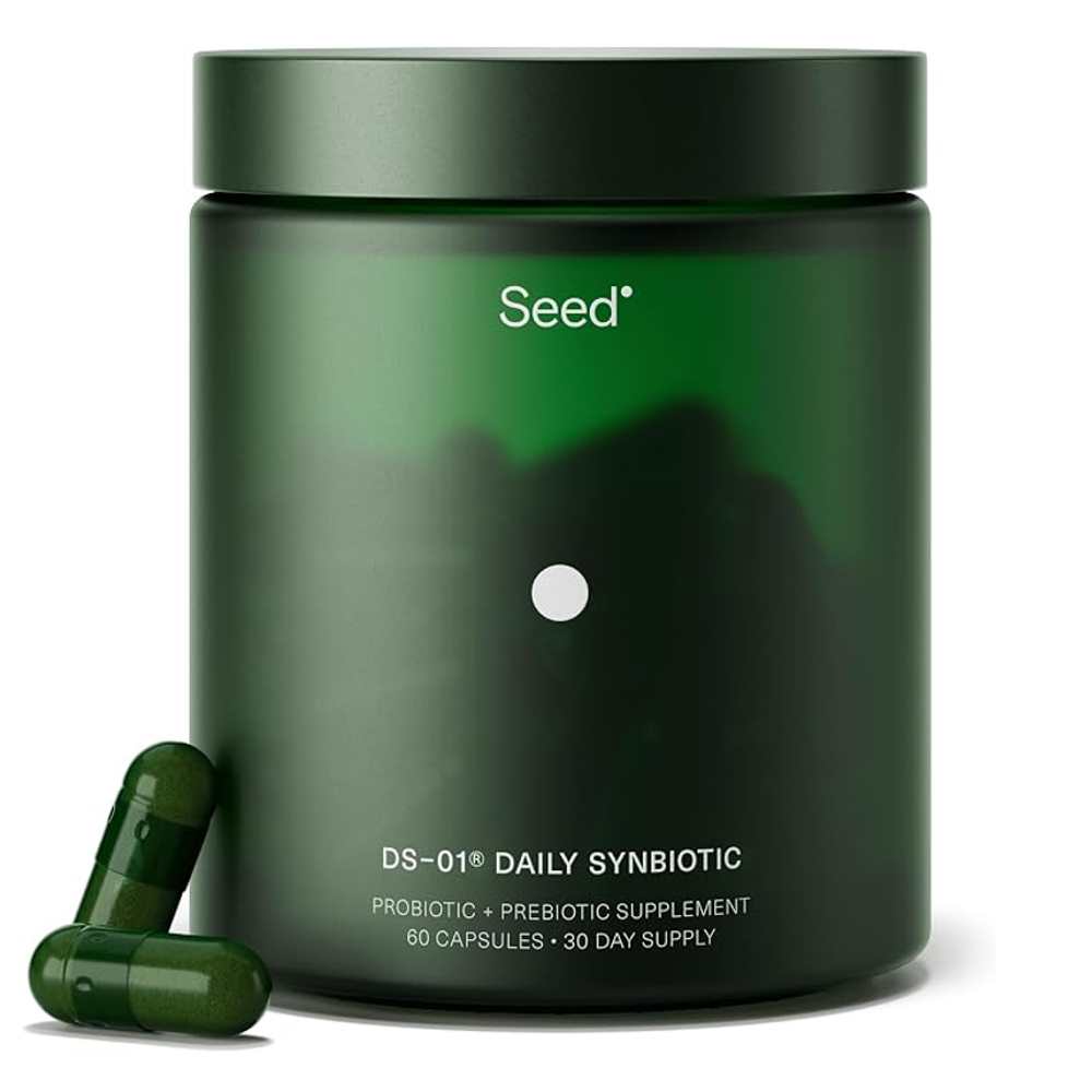 Seed DS-01 Daily Synbiotic Probiotic + Prebiotic Supplement 60 Capsules