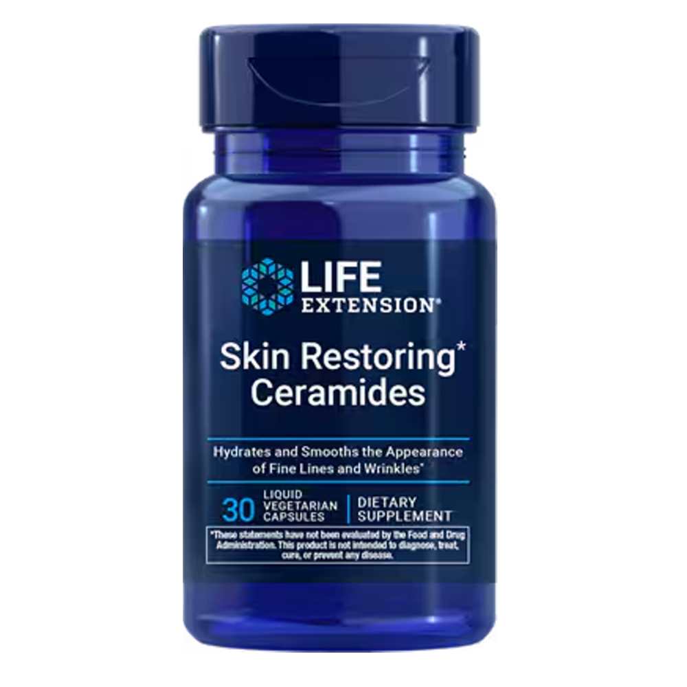 Life Extension Skin Restoring Ceramides, 30 Liquid Vegetarian Capsules