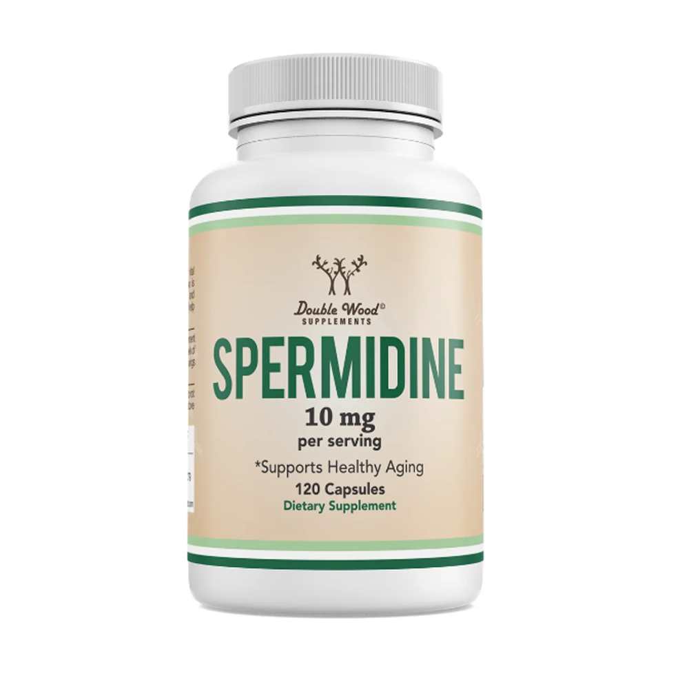 Double Wood Supplements Spermidine 3 H Cl 10 Mg Formula Supports Healthy Aging 120 Capsules
