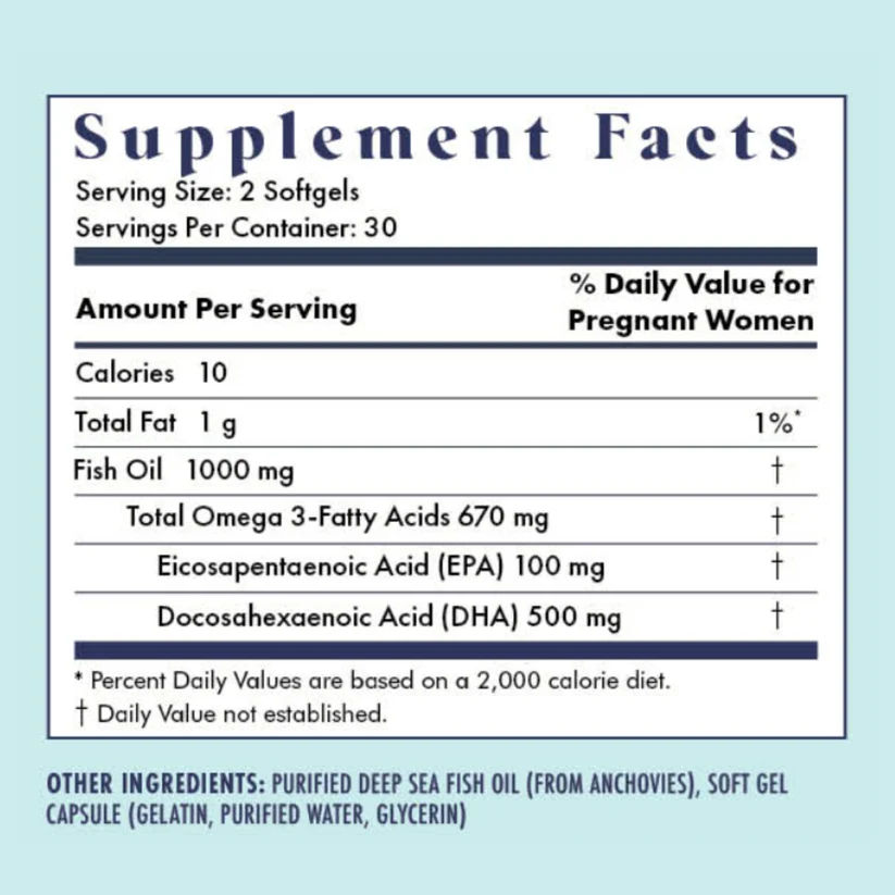 Fullwell Women's Prenatal Fish Oil 60 Caps