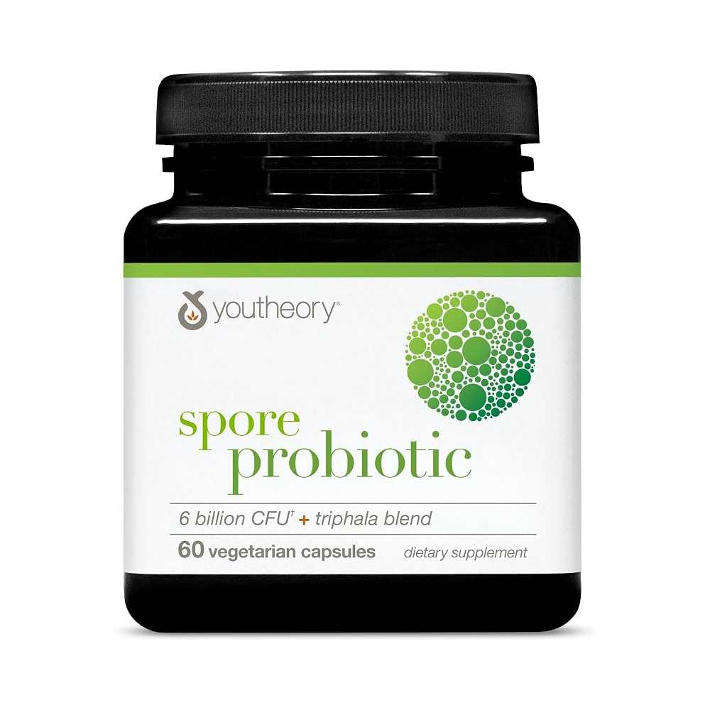 Youtheory Spore Probiotic, Vegetarian 60 Capsules, 30-Day Supply