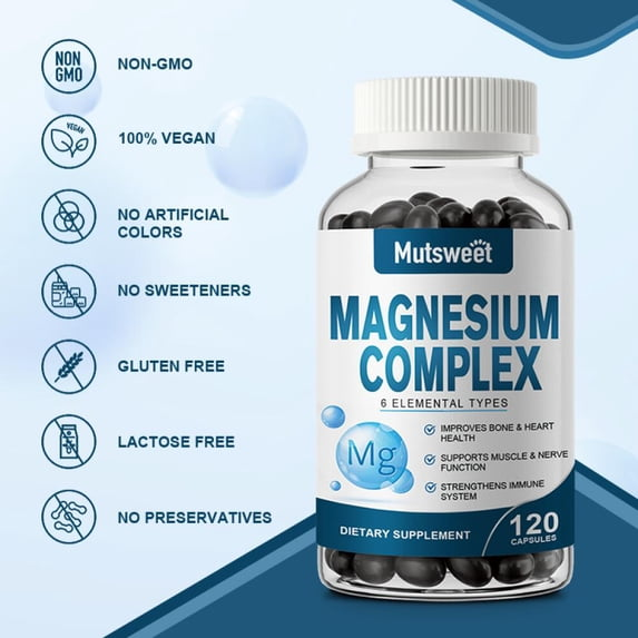 Mutsweet Premium Magnesium Complex 120 Capsules