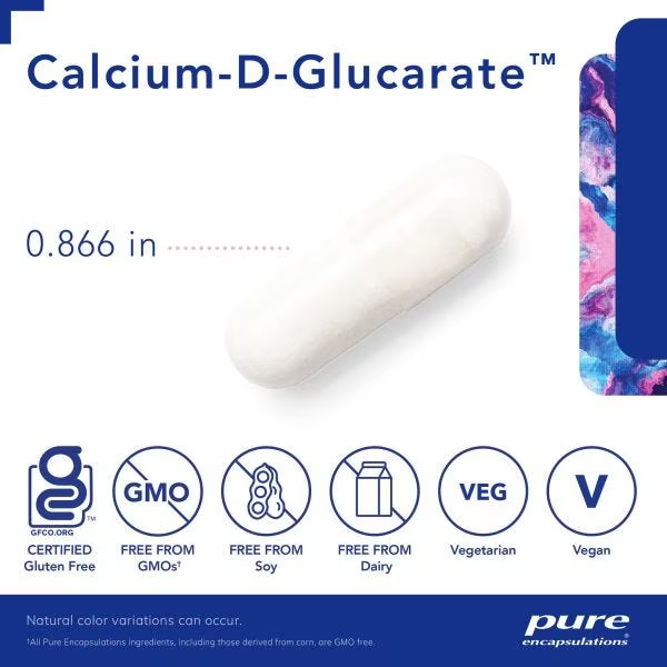 Pure Encapsulations Calcium-D-Glucarate 60 caps