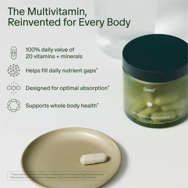 Seed DM-02 Daily Multivitamin 30 caps