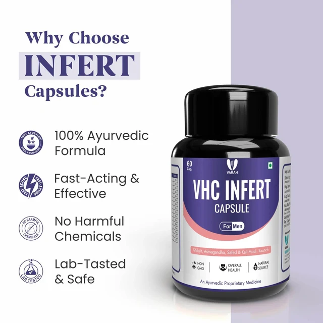 Varah Healthcare - VHC Infert  for Men 60 Capsules