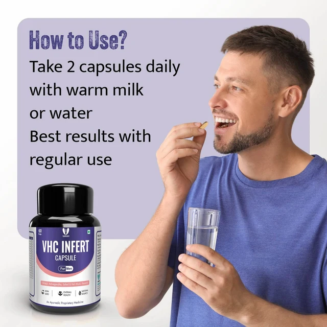Varah Healthcare - VHC Infert  for Men 60 Capsules