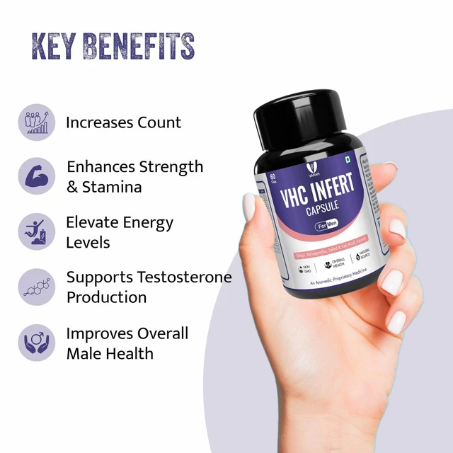 Varah Healthcare - VHC Infert  for Men 60 Capsules